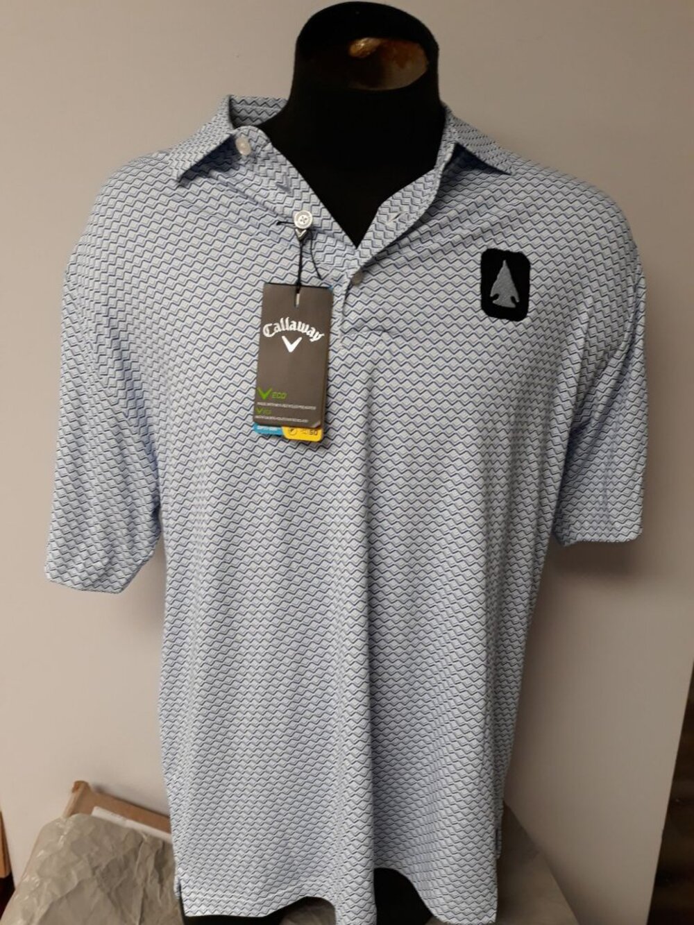 Callaway Men's Golf Shirt Blue Size L NEW WITH TAGS!